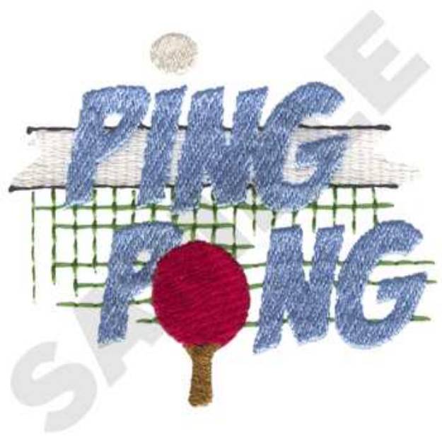 Picture of Ping Pong Machine Embroidery Design