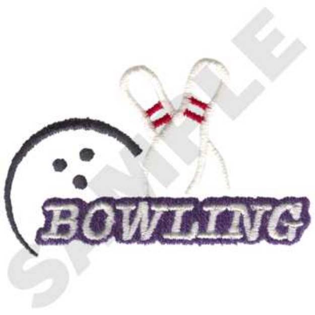 Picture of Bowling Machine Embroidery Design