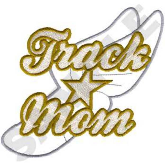 Picture of Track Star Mom Machine Embroidery Design