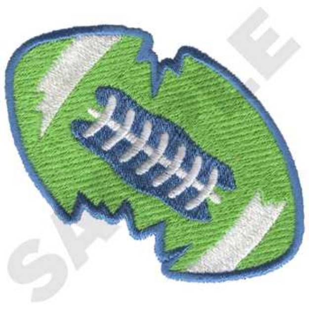 Picture of Ripped Football Machine Embroidery Design