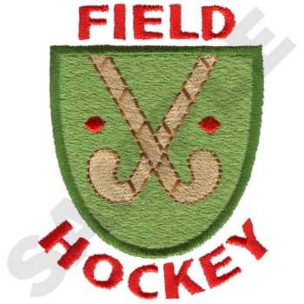 Picture of Field Hockey Machine Embroidery Design