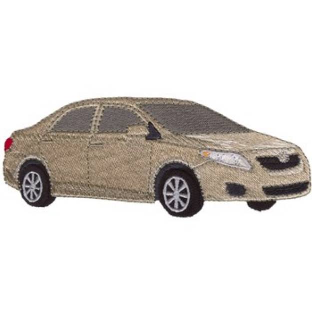 Picture of Toyota Corolla Machine Embroidery Design