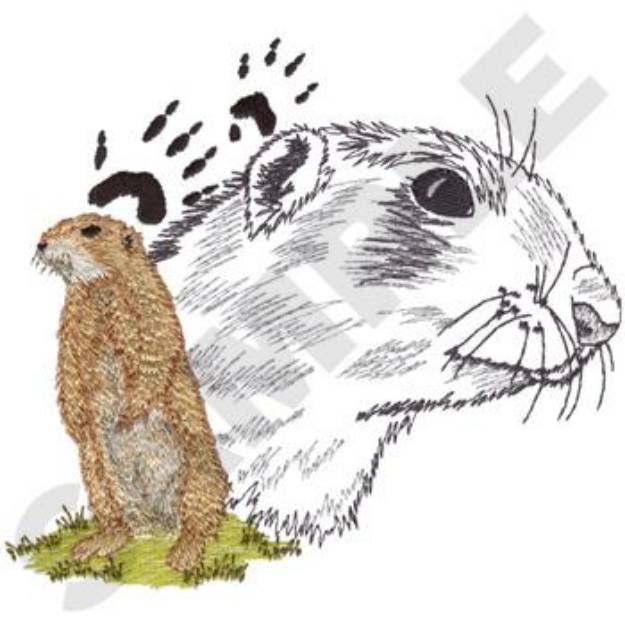 Picture of Prairie Dog Machine Embroidery Design