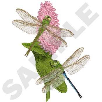 Green Darner Dragonflies Machine Embroidery Design