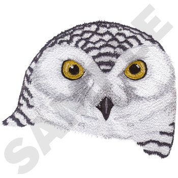 Snowy Owl Machine Embroidery Design