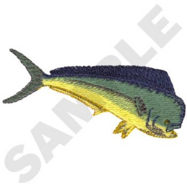 Picture of Dolphin Fish Machine Embroidery Design