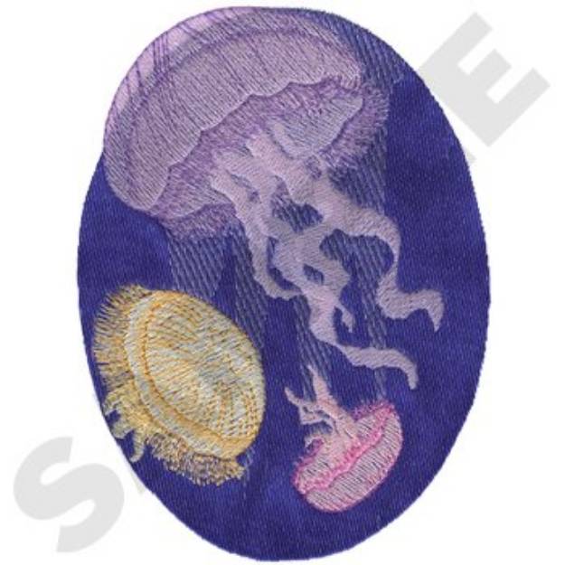 Picture of Jellyfish Machine Embroidery Design