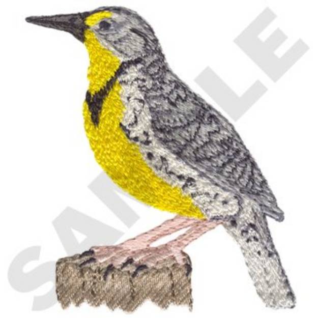 Picture of Meadowlark Machine Embroidery Design