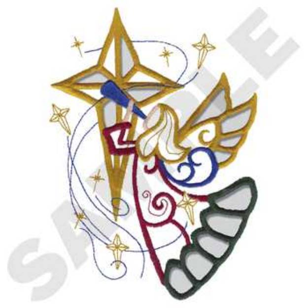 Picture of Angel Cutwork Machine Embroidery Design