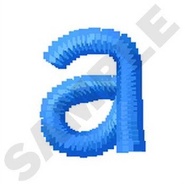 Picture of Lower Case a Machine Embroidery Design