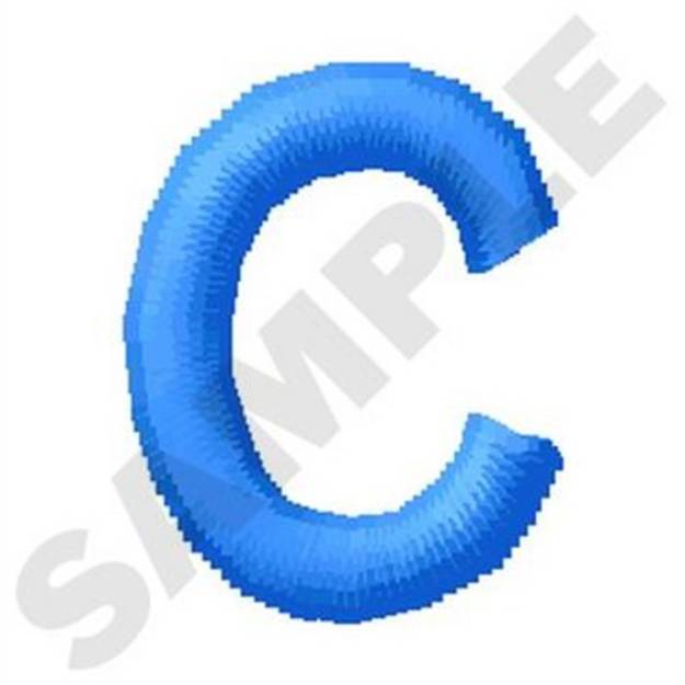 Picture of Lower Case C Machine Embroidery Design