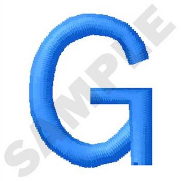 Picture of Upper Case G Machine Embroidery Design