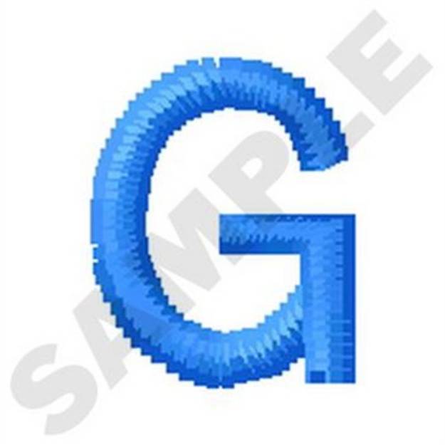 Picture of Upper Case G Machine Embroidery Design