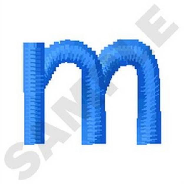 Picture of Lower Case M Machine Embroidery Design