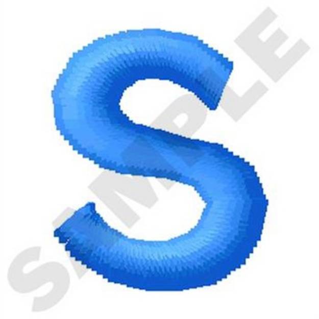 Picture of Lower Case S Machine Embroidery Design