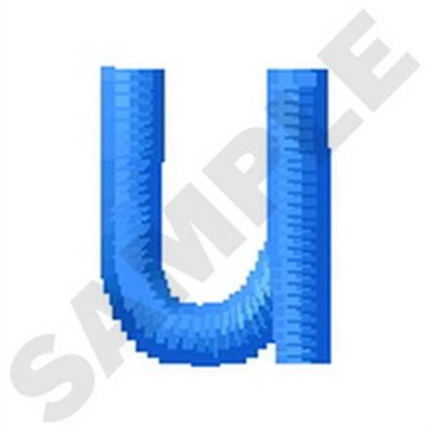 Picture of Lower Case U Machine Embroidery Design