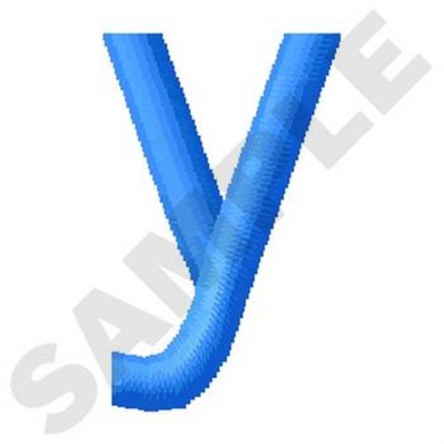 Picture of Lower Case Y Machine Embroidery Design