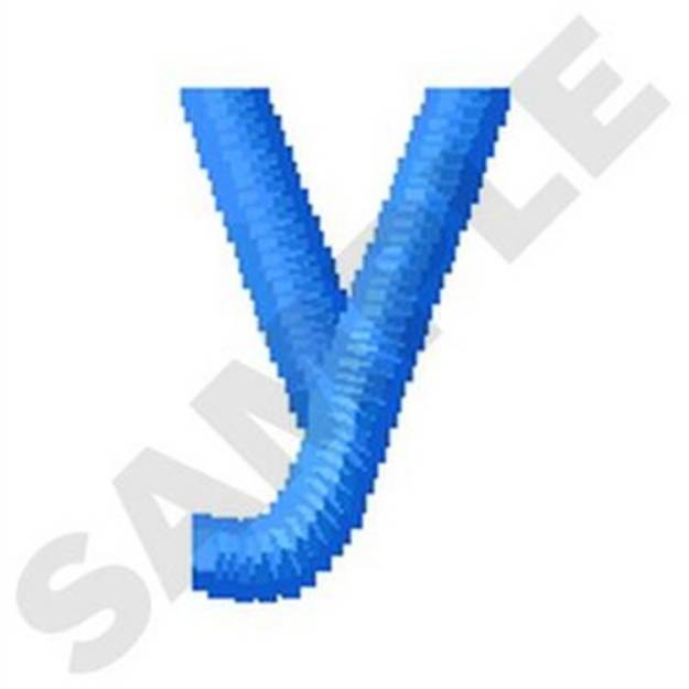 Picture of Lower Case Y Machine Embroidery Design