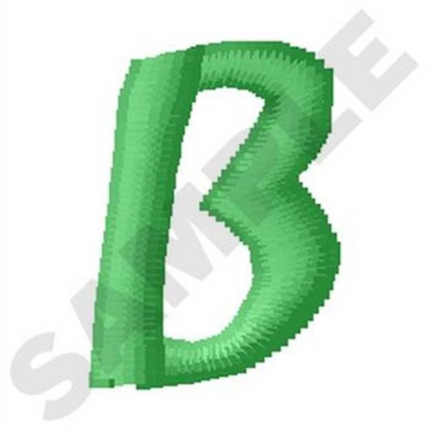 Picture of Inky Dinky Uppercase B Machine Embroidery Design
