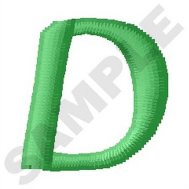 Picture of Inky Dinky Uppercase D Machine Embroidery Design