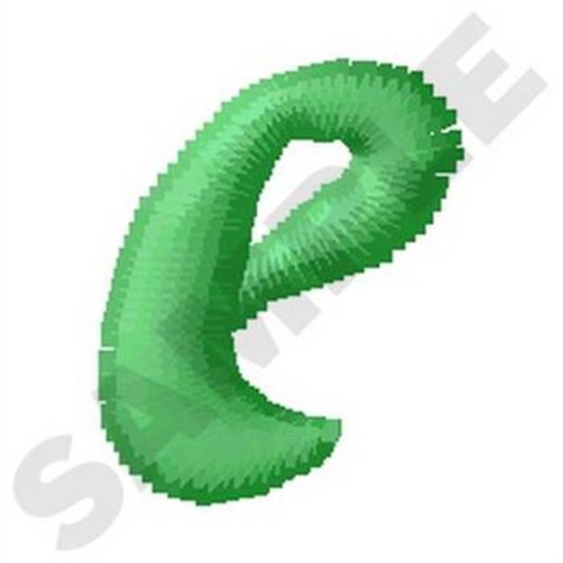 Picture of Inky Dinky Lowercase E Machine Embroidery Design