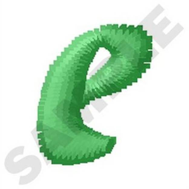 Picture of Inky Dinky Lowercase E Machine Embroidery Design