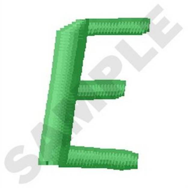 Picture of Inky Dinky Uppercase E Machine Embroidery Design