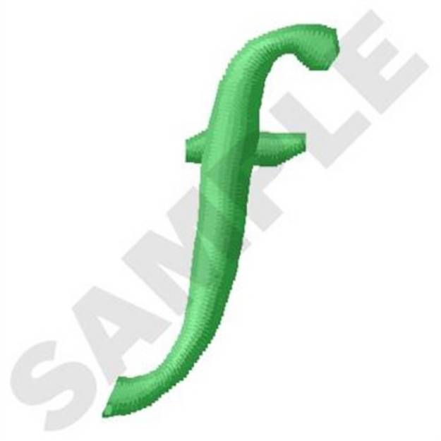 Picture of Inky Dinky Lowercase F Machine Embroidery Design