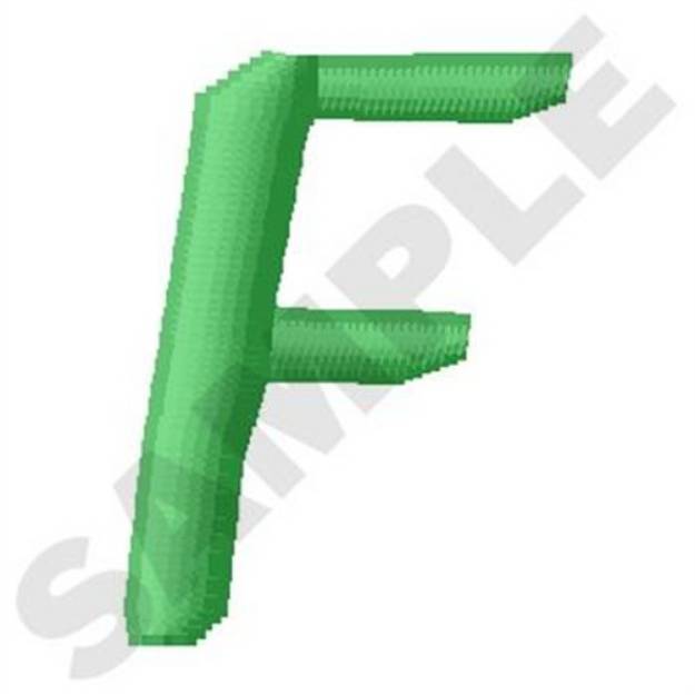 Picture of Inky Dinky Uppercase F Machine Embroidery Design