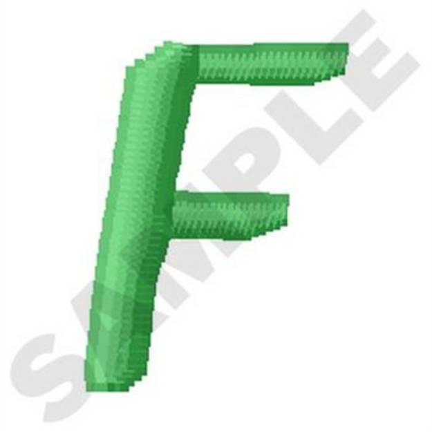 Picture of Inky Dinky Uppercase F Machine Embroidery Design