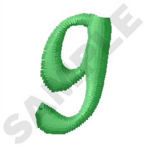 Picture of Inky Dinky Lowercase G Machine Embroidery Design