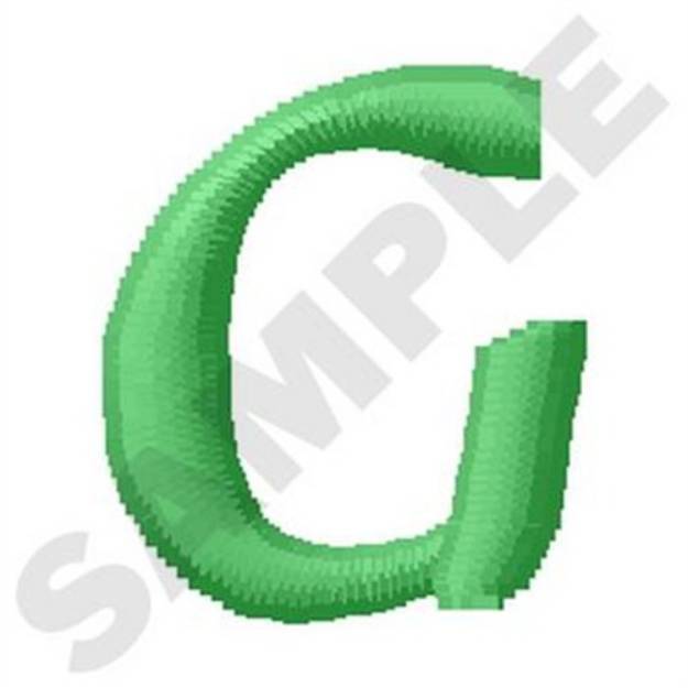 Picture of Inky Dinky Uppercase G Machine Embroidery Design