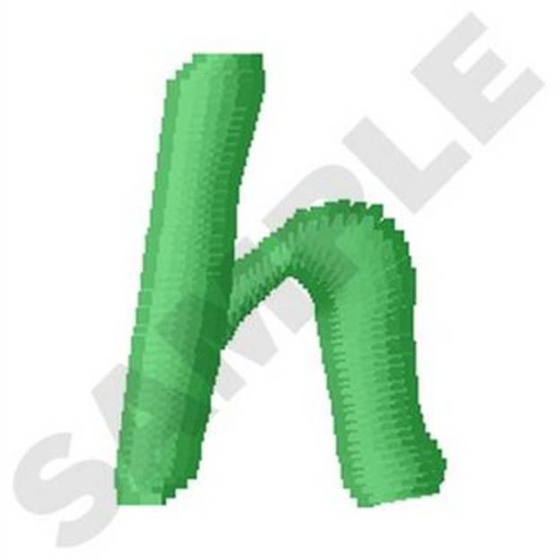 Picture of Inky Dinky Lowercase H Machine Embroidery Design