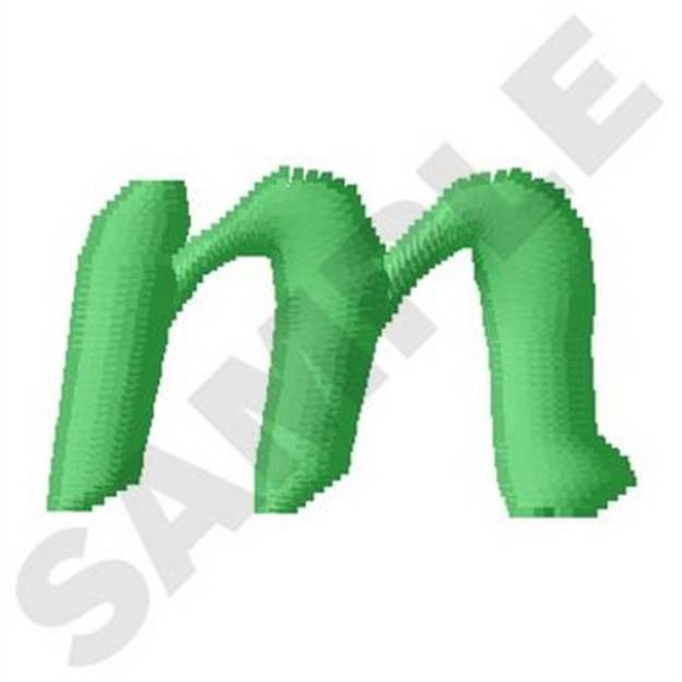 Picture of Inky Dinky Lowercase M Machine Embroidery Design