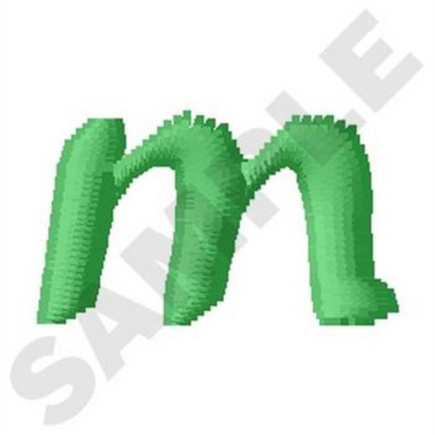 Picture of Inky Dinky Lowercase M Machine Embroidery Design