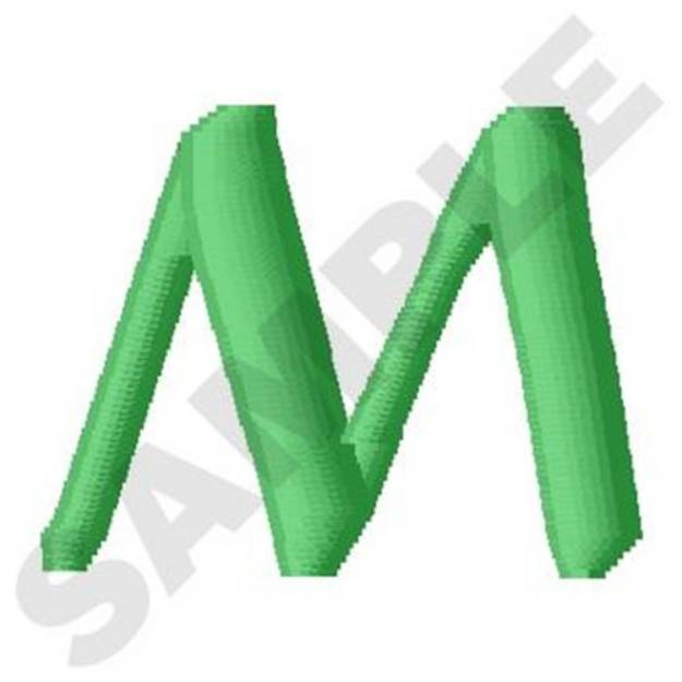 Picture of Inky Dinky Uppercase M Machine Embroidery Design