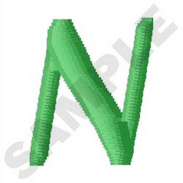 Picture of Inky Dinky Uppercase N Machine Embroidery Design