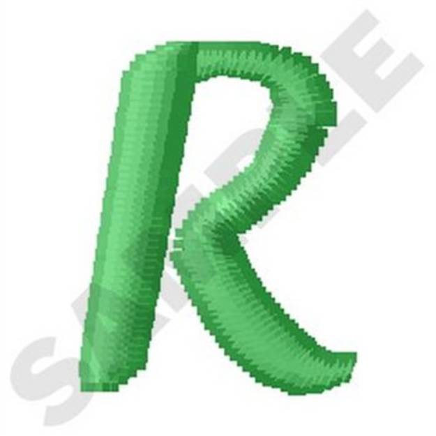 Picture of Inky Dinky Uppercase R Machine Embroidery Design