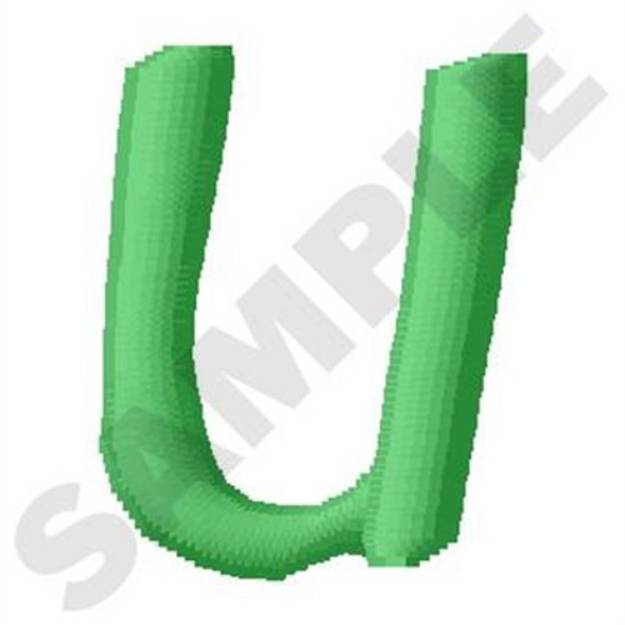 Picture of Inky Dinky Uppercase U Machine Embroidery Design