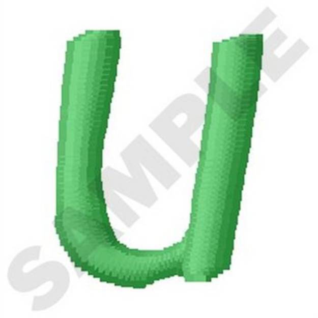 Picture of Inky Dinky Uppercase U Machine Embroidery Design