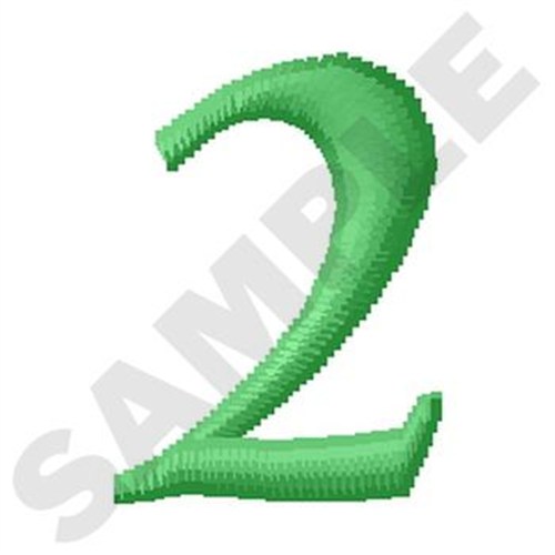 Inky Dinky Number 2 Machine Embroidery Design