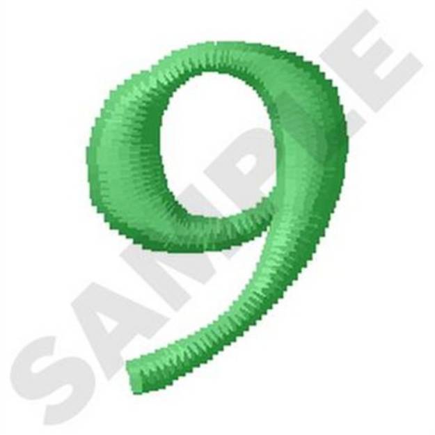 Picture of Inky Dinky Number 9 Machine Embroidery Design