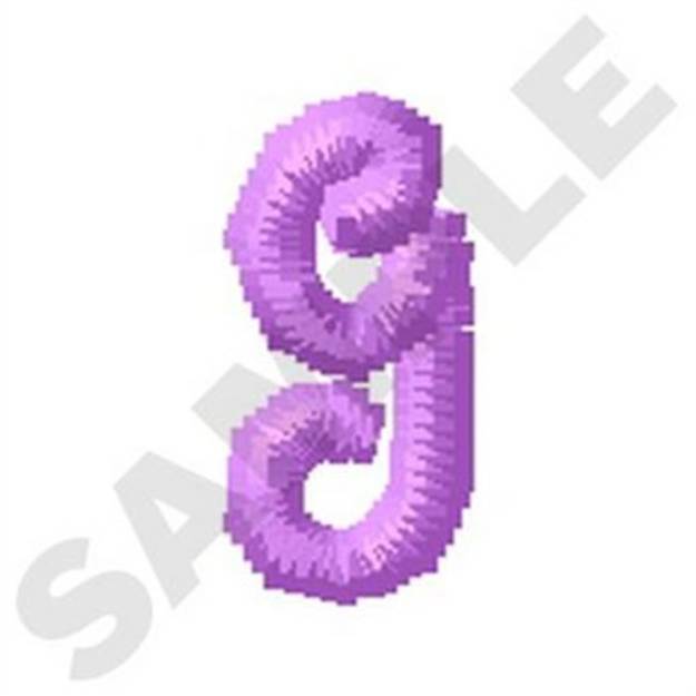 Picture of Ziggy Zoe Lowercase G Machine Embroidery Design