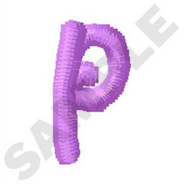 Picture of Ziggy Zoe Lowercase P Machine Embroidery Design