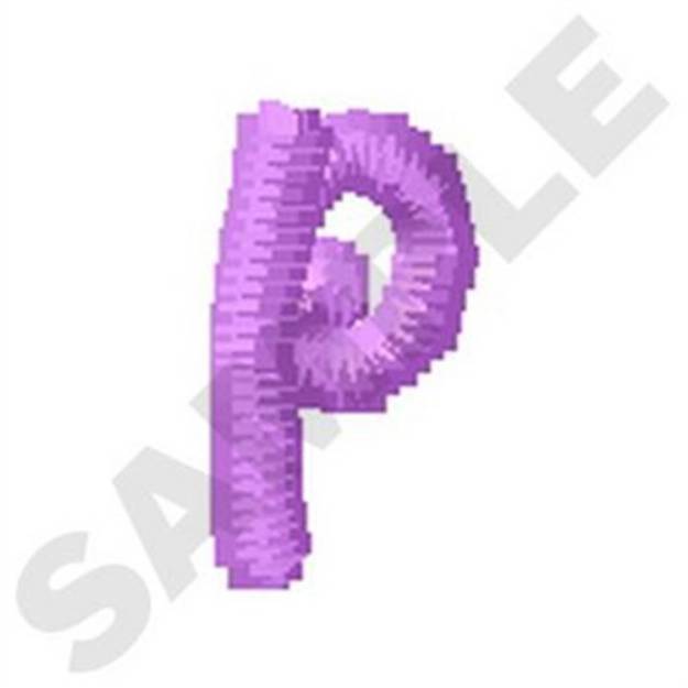 Picture of Ziggy Zoe Lowercase P Machine Embroidery Design