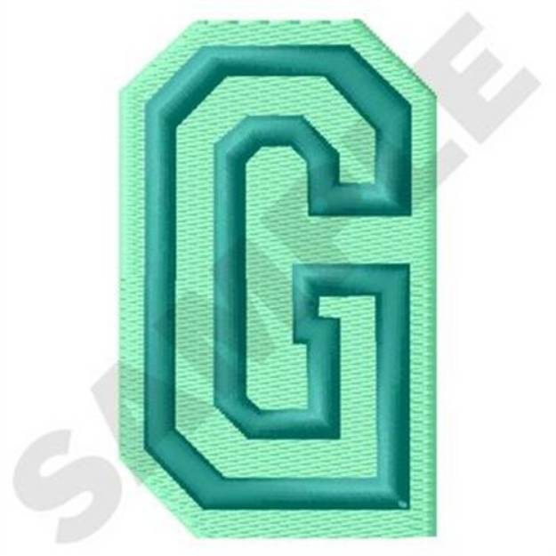 Picture of Jersey Letter G Machine Embroidery Design