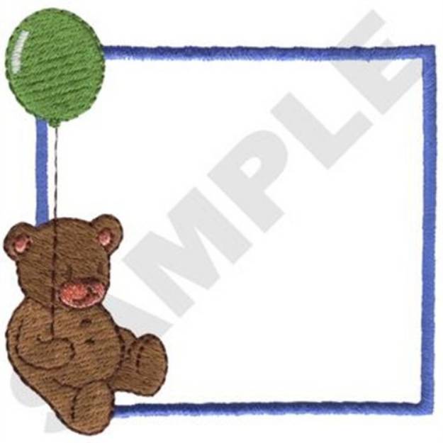 Picture of Teddy Bear Frame Machine Embroidery Design