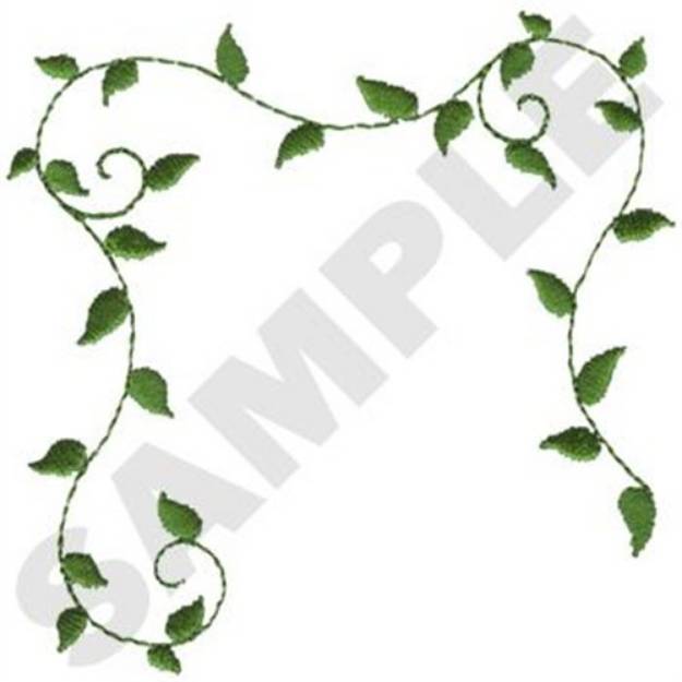 Picture of Leaves Border Machine Embroidery Design