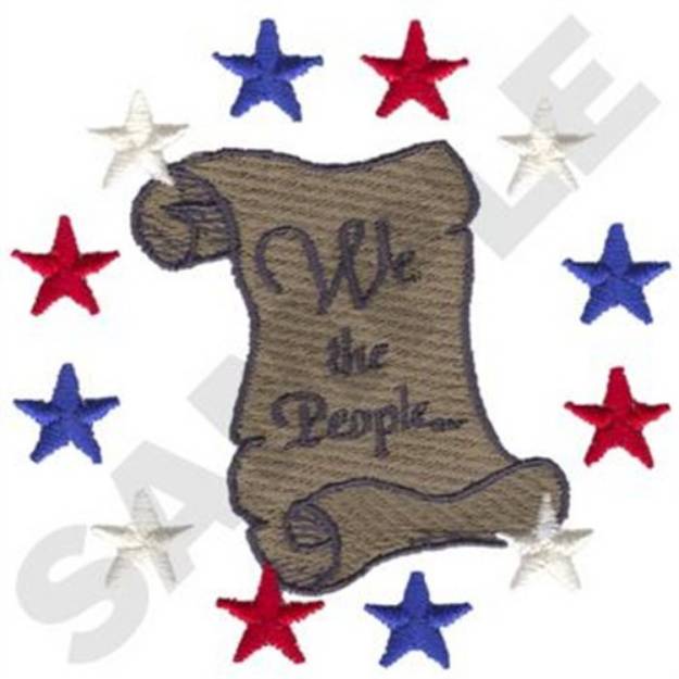 Picture of Constitution Machine Embroidery Design