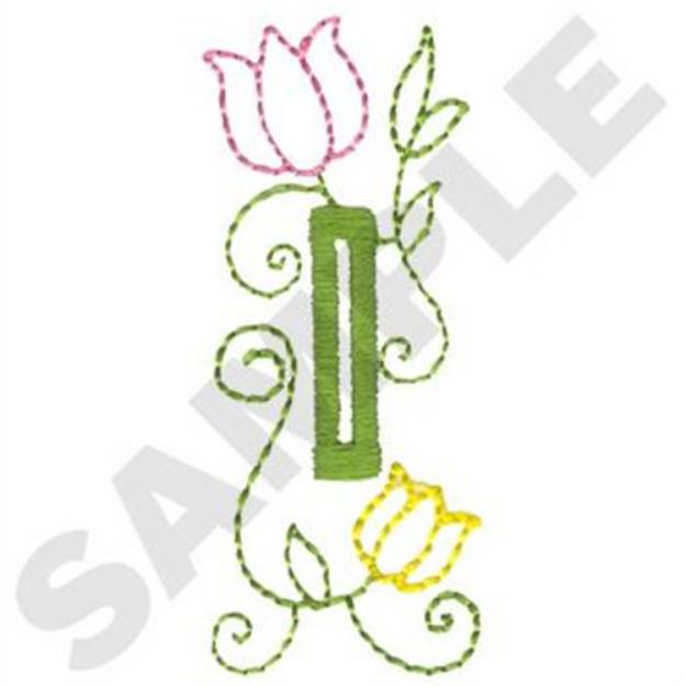 Picture of Tulip Buttonhole Machine Embroidery Design